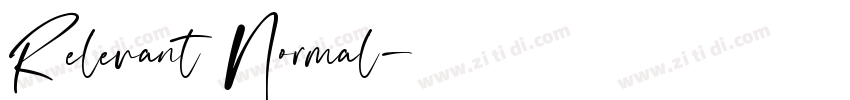 Relevant Normal字体转换